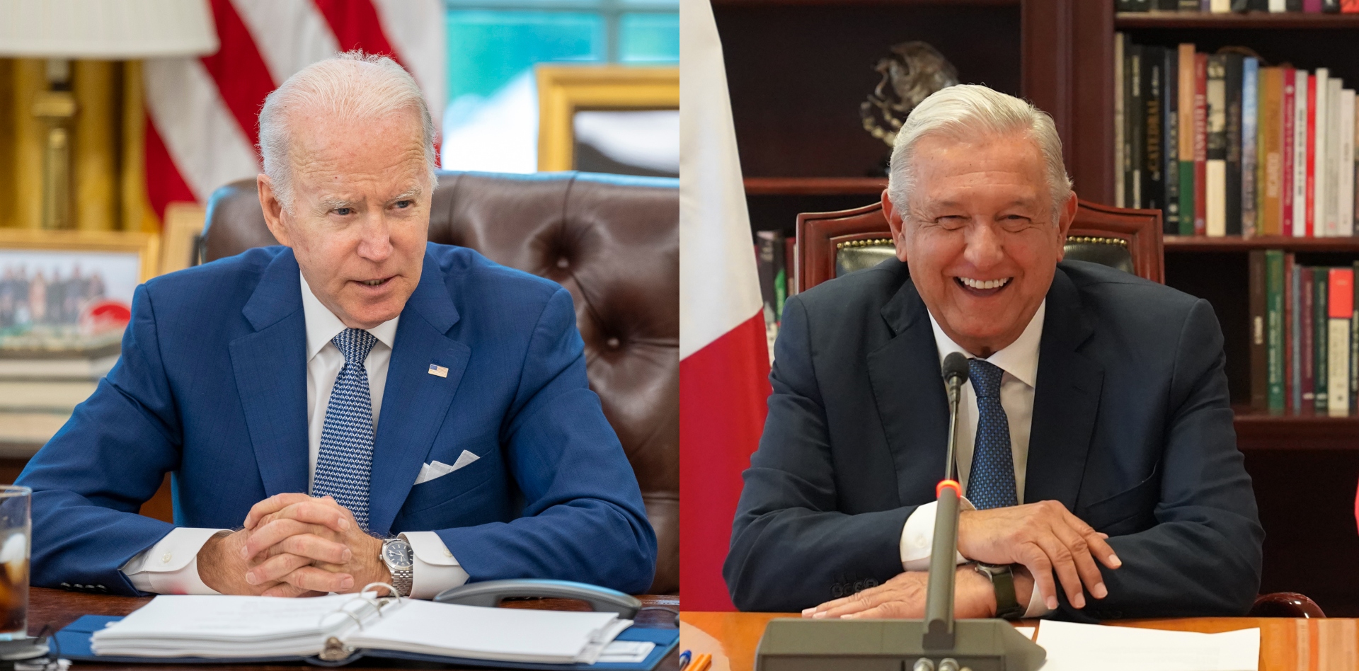 El mandatario mexicano envió una carta a Joe Biden para corroborar que existe buena relación entre ambas naciones  (Fotos: Twitter)
