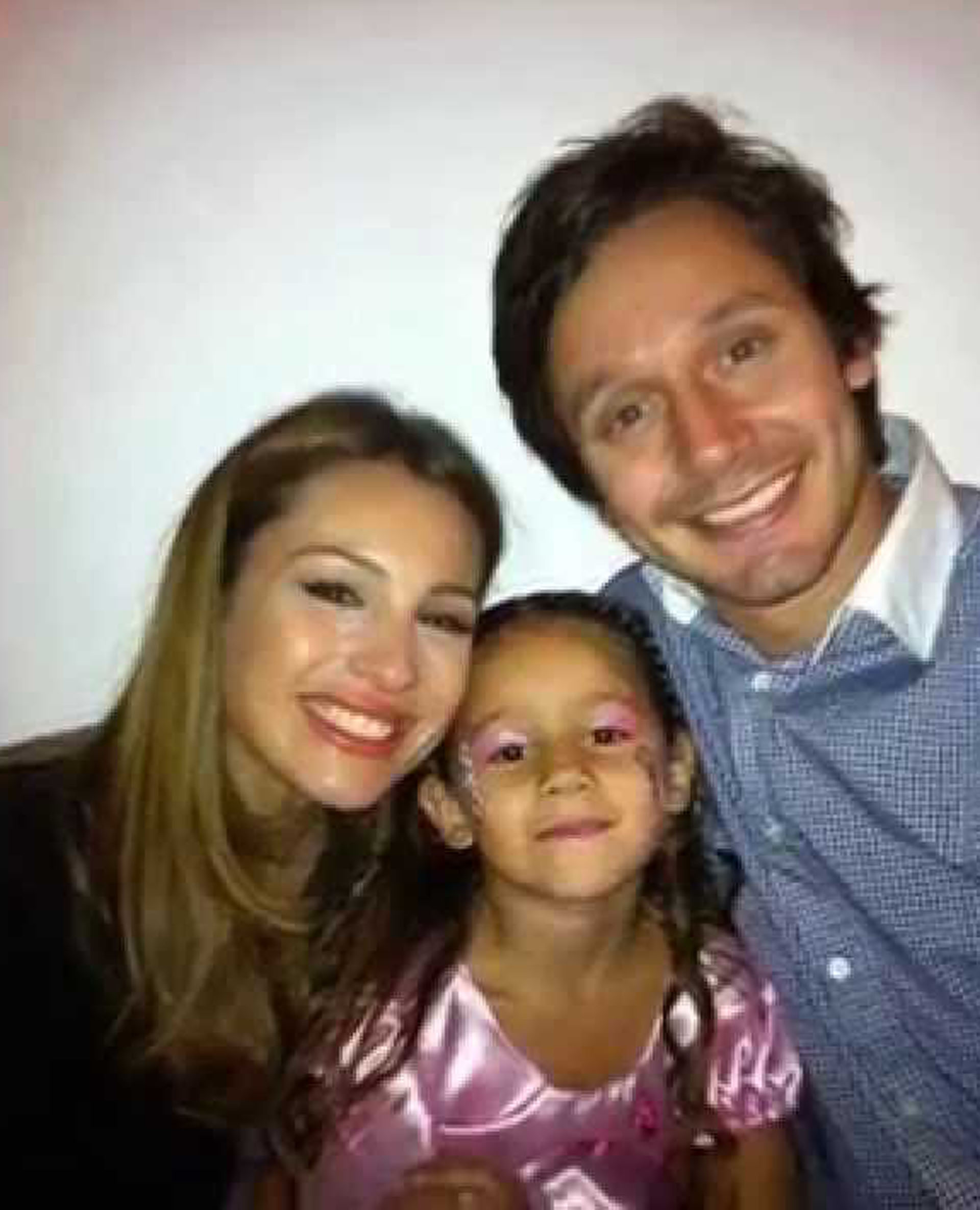 Pampita y Benjamín junto a su hija Blanca