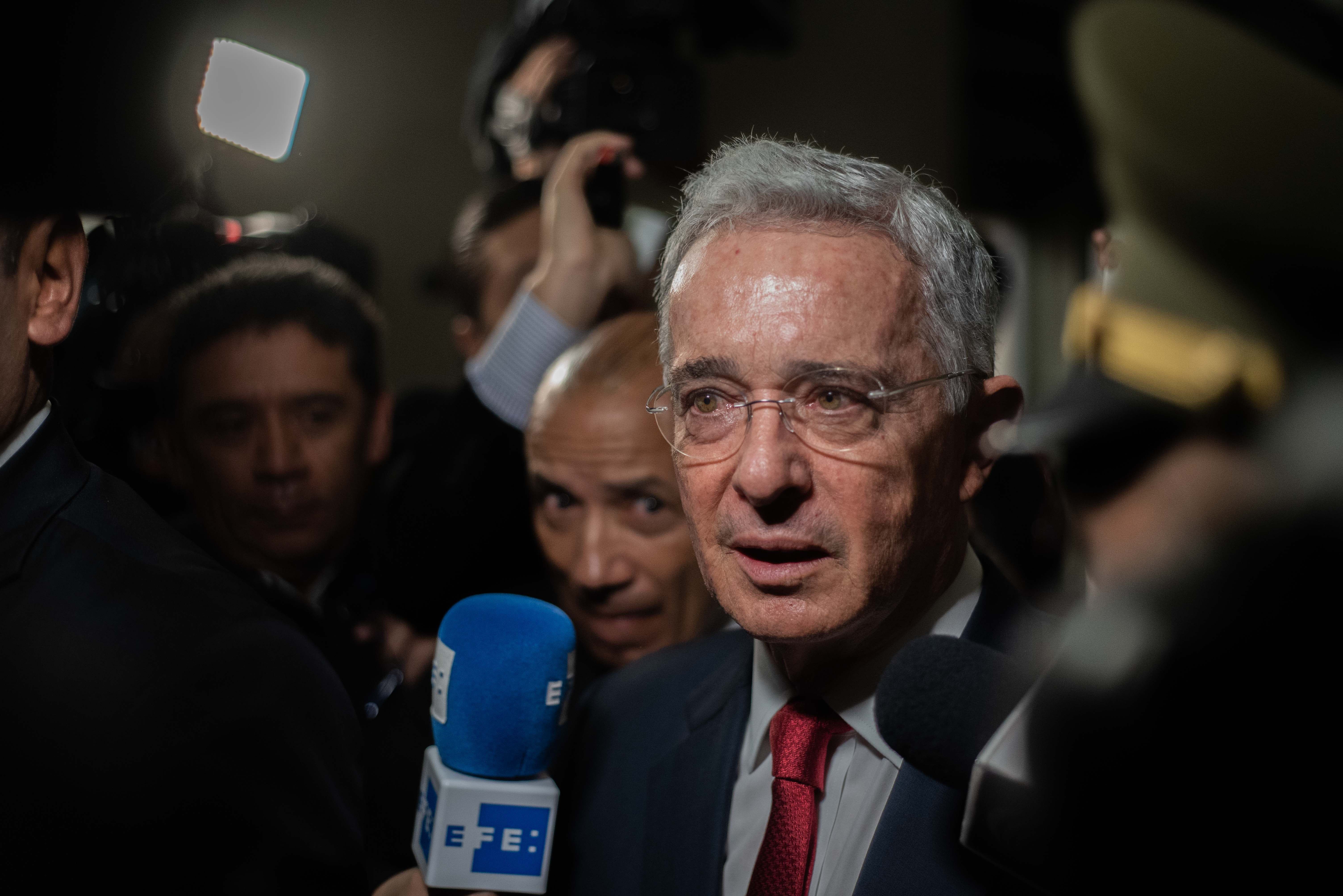 El expresidente de Colombia Álvaro Uribe Vélez. EFE/ JUAN ZARAMA/Archivo
