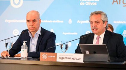 Horacio Rodriguez Larreta y Alberto Fernández 