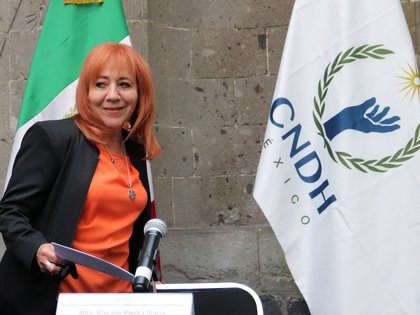 La titular de la CNDNH, Rosario Piedra Ibarra, defendió este fideicomiso (Foto: EFE José Pazos)