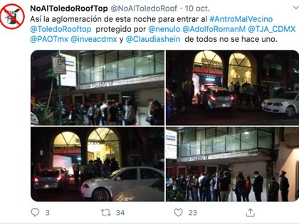 De acuerdo con usuarios de Twitter, la celebración tuvo lugar en la colonia Juárez, Ciudad de México (Foto: Twitter)