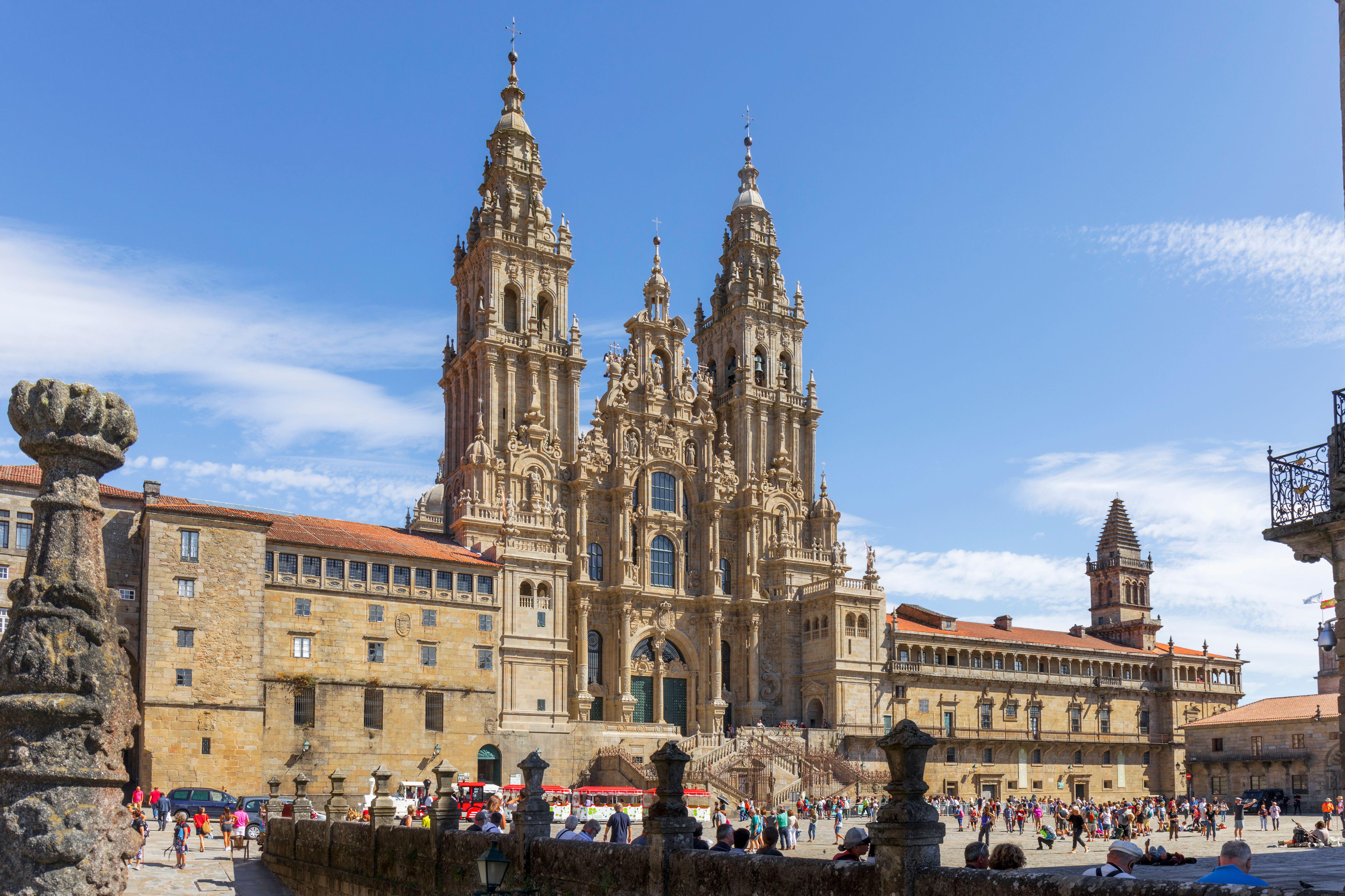 La catedral de Santiago de Compostela, en el centro de la provincia de La Coruña, en Galicia, España