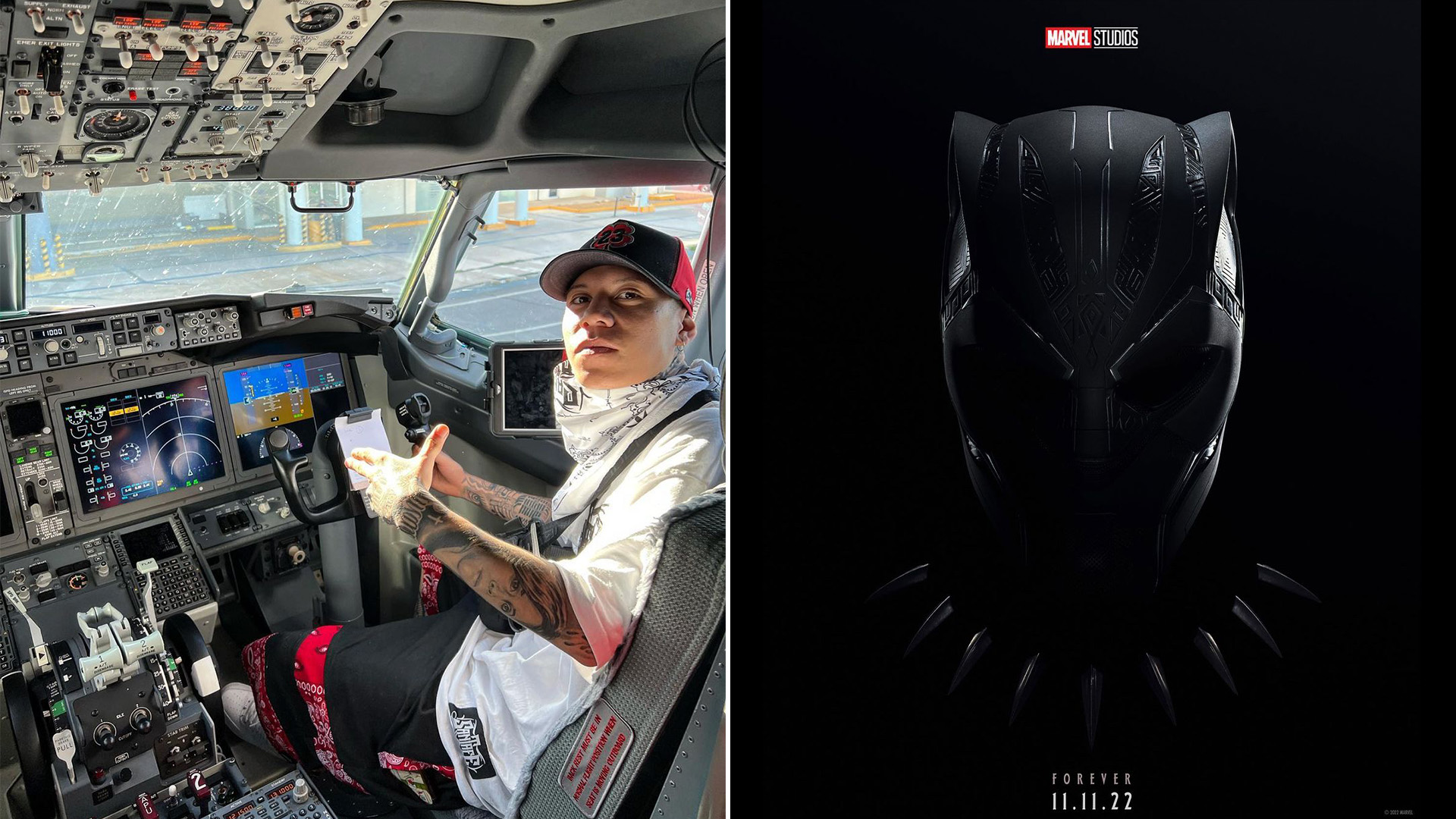 Santa Fe Klan ya es parte de la secuela de Marvel, Black Panther: Wakanda Forever (Foto:Instagram/@santa_fe_klan_473/@marvelstudios/@blackpanther)