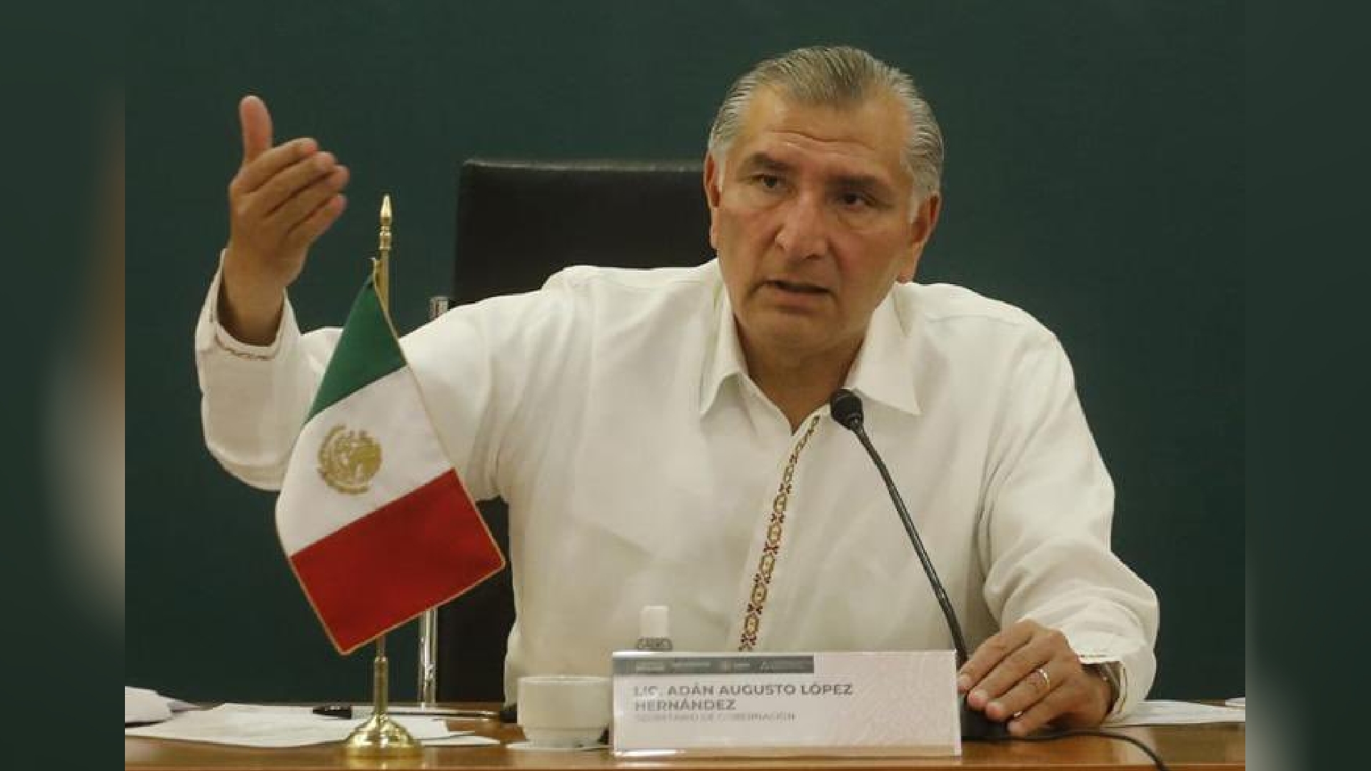  Adán Augusto López, titular de la Segob (Foto: Twitter/SEGOB_mx)