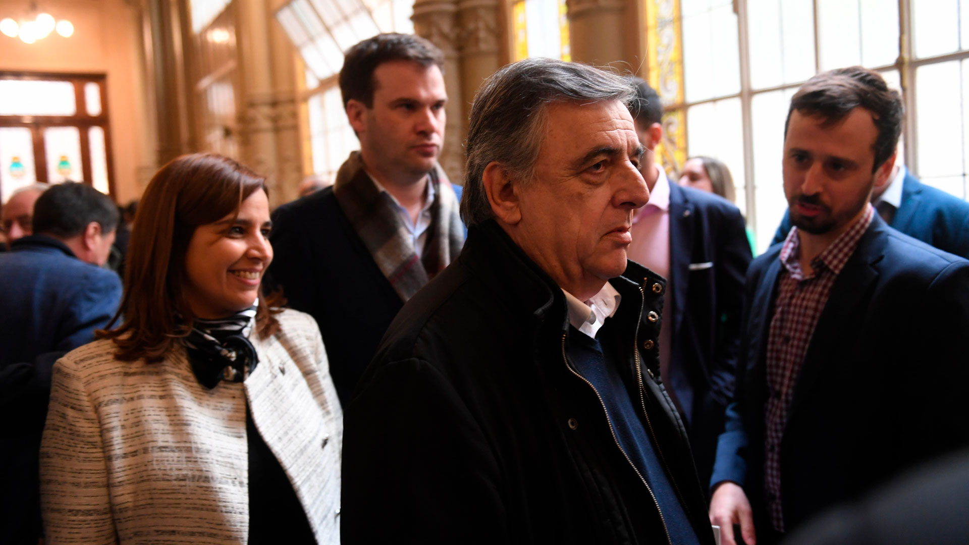 El diputado Mario Negri, minutos antes del inicio de la sesión en la Cámara baja (Maximiliano Luna)